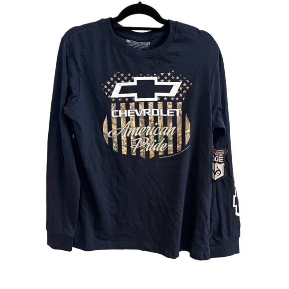 NWT RealTree " Chevrolet American Pride" Long Sleeve T-Shirt.  Size Medium - Picture 1 of 7
